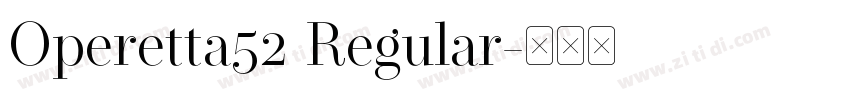 Operetta52 Regular字体转换